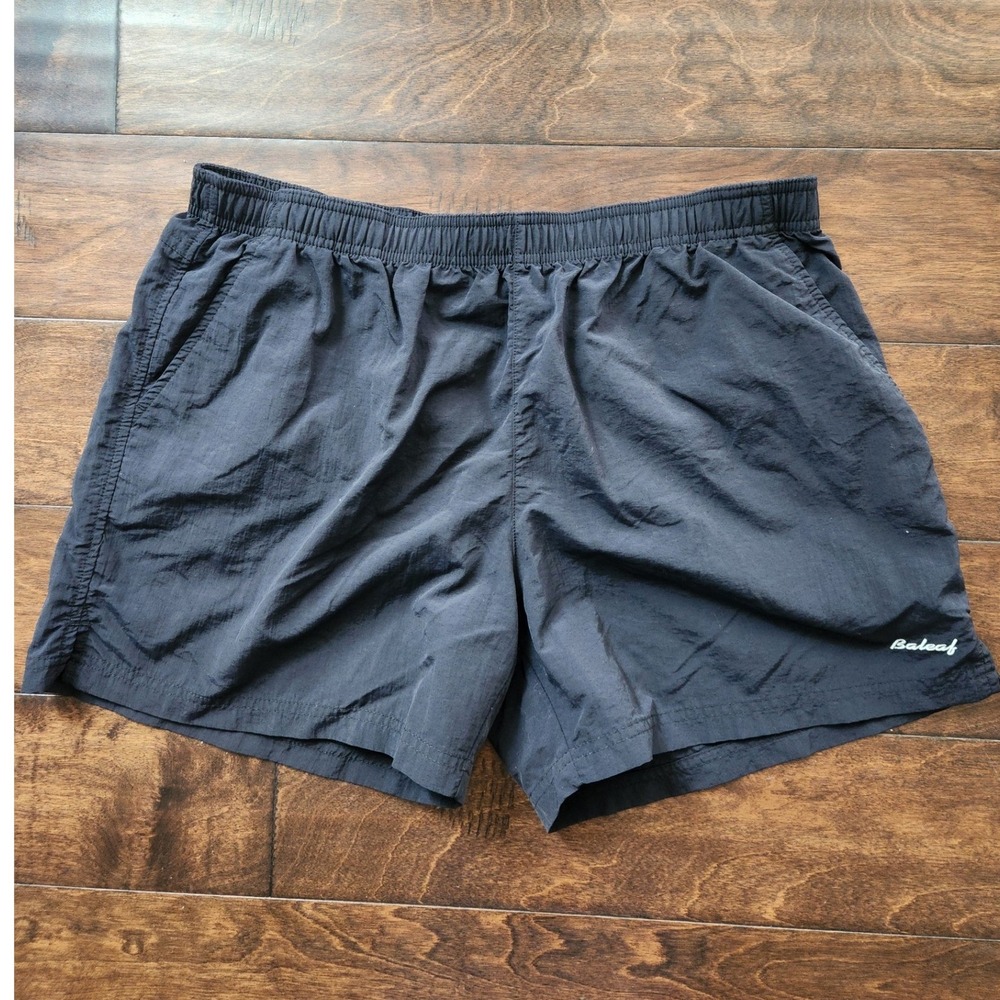 Baleaf Running Shorts Women Large Black Excellent Elastic Waist Zip Pocket 4